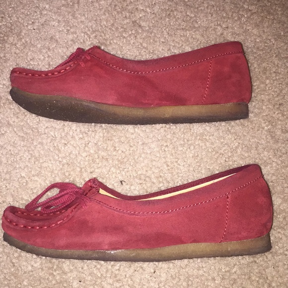 Red Suede Wallabees - Picture 3 of 4